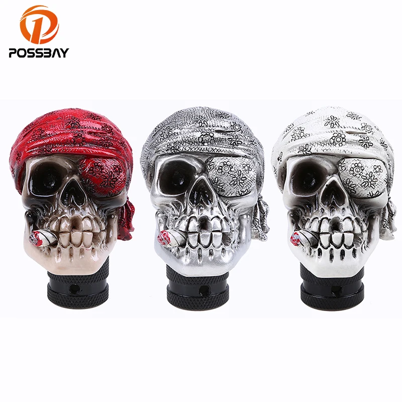 Универсальная ручка переключения передач POSSBAY модификация головы черепа