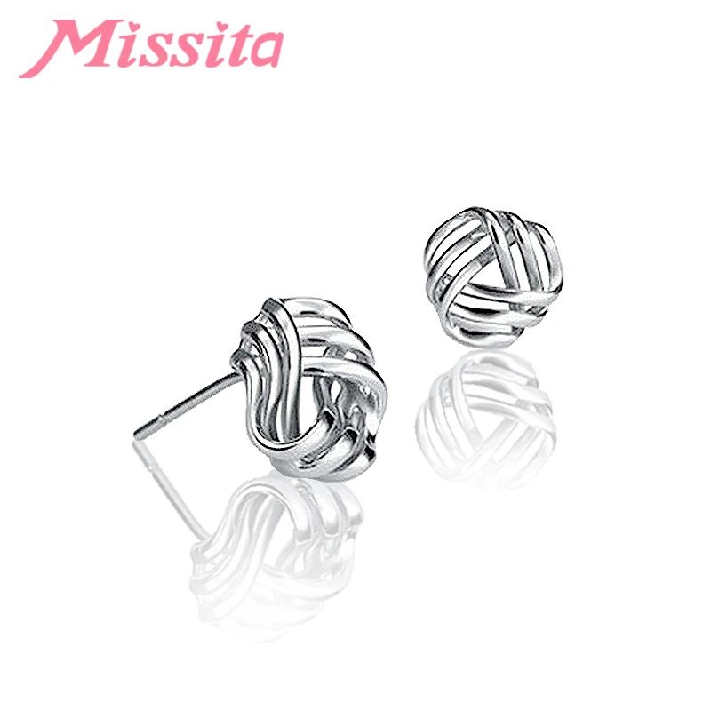 MISSITA 2019 Новая мода изысканная треугольник Симпатичные серьги гвоздики рифма для