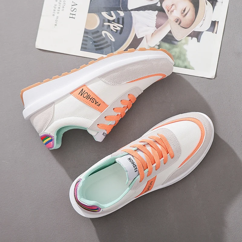 Женские разноцветные крутые кроссовки Женская Вулканизированная Обувь На