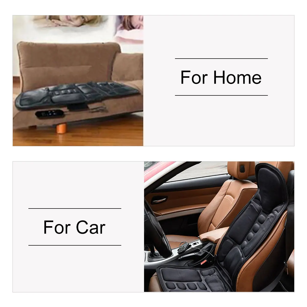 car electric heated massage seat cushion neck waist pain relaxation vibration massager pad for car office full body massage seat free global shipping
