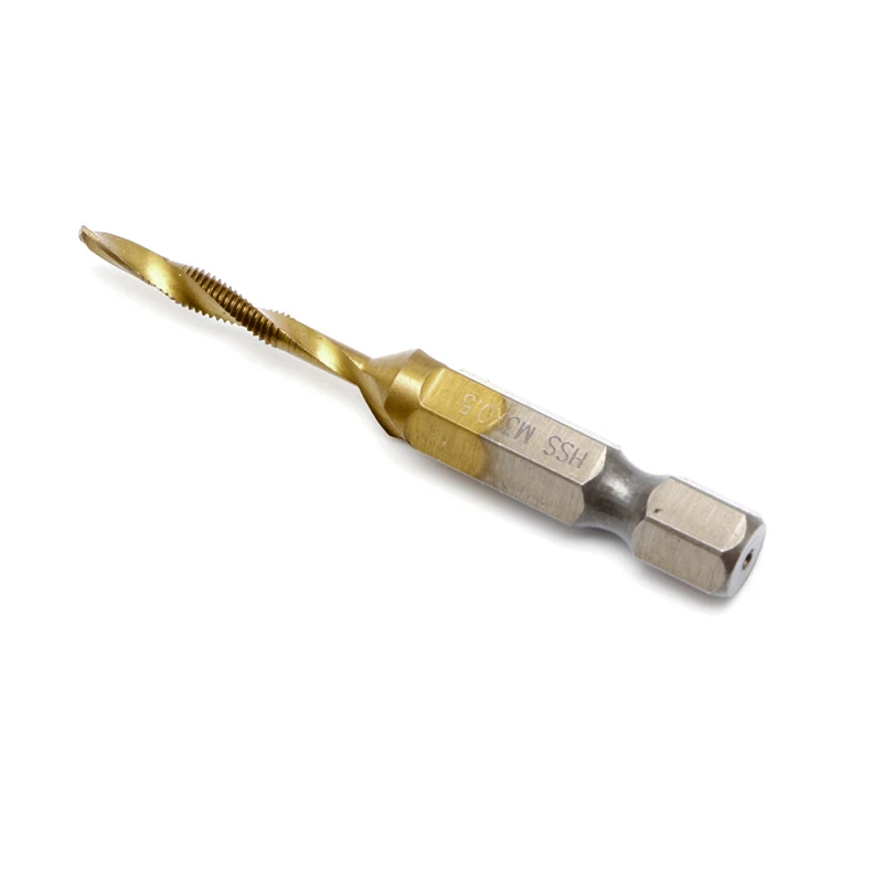 1 шт. шестигранный хвостовик ручной винт из быстрорежущей стали с титановым