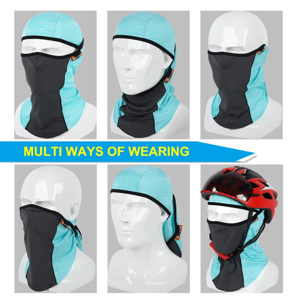 Маска для лица велоспорта летняя маска шелковая анти УФ велосипедная Кепка шарф