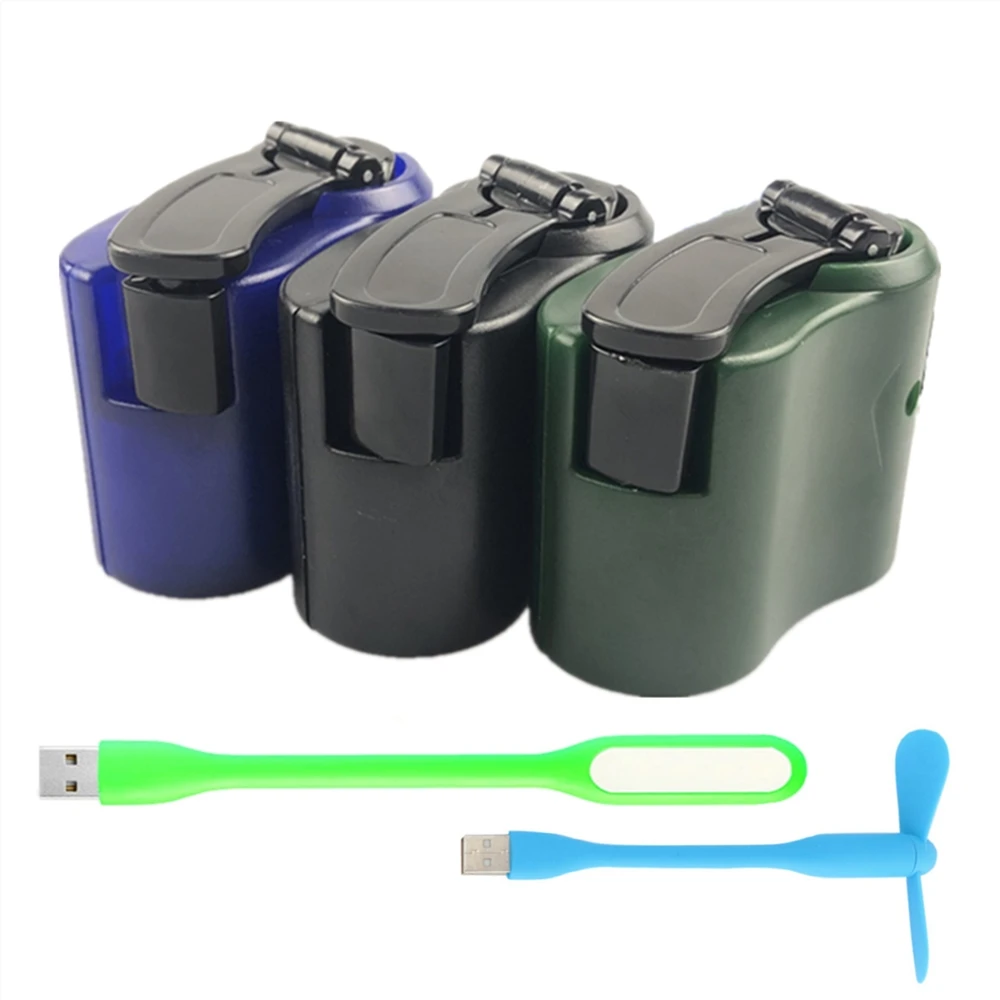 

USB Phone Emergency Charger for Camping Hiking Outdoor Sports Hand Crank Travel Charger Camping Equipment Survival Tools