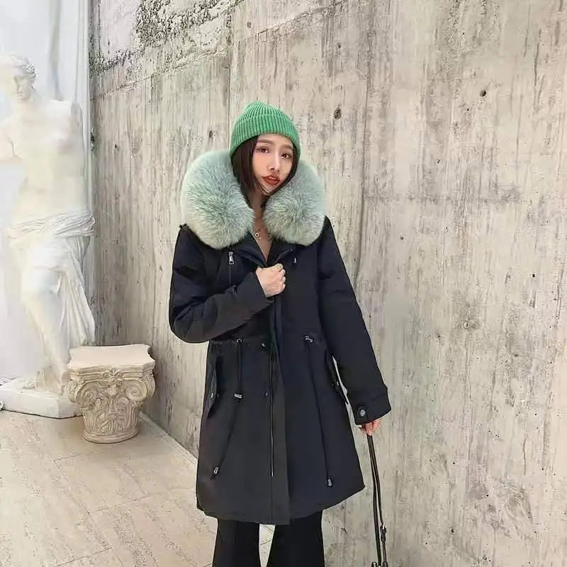 Coldker 2020 Новинка женские зимние Плотные хлопковые пальто парки Зимняя женская