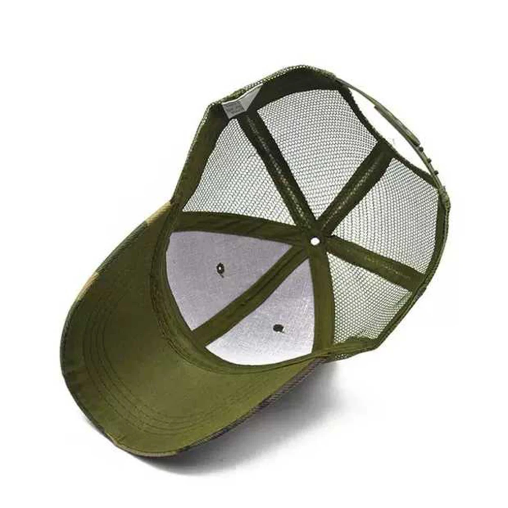 Бейсболка Мужская камуфляжная сетчатая кепка в стиле хип хоп армейская Кепка