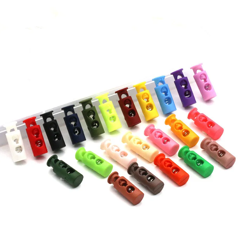 50 шт./упак. 24*9 мм пластиковый шнур стопор 2 отверстия переключаемая шляпа