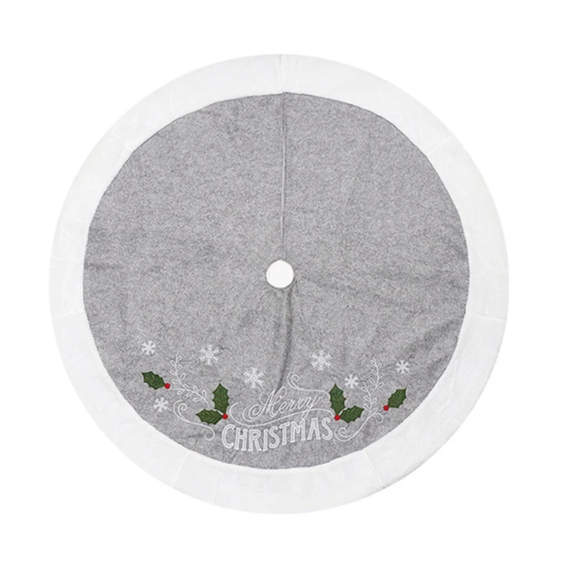 

2021 Новый 48 дюймов Большой коврик под рождественскую елку Праздник Снежинка рождественские украшения