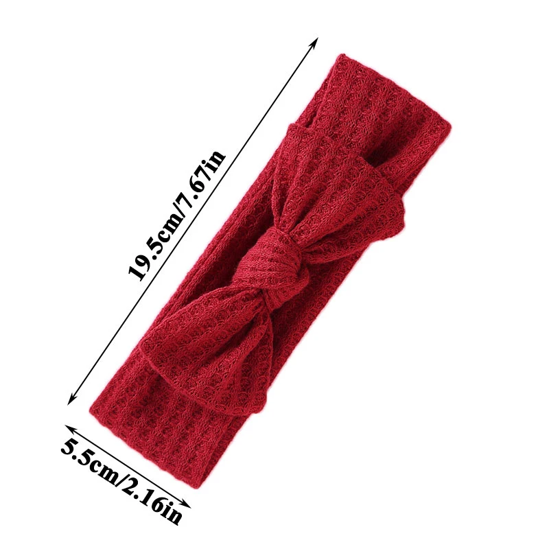 

Elastic Hair Band Solid Color Infant Big Bow Hairband Cute Baby Girls Knitted Headwrap Turban Soft Kids Hair Accessories