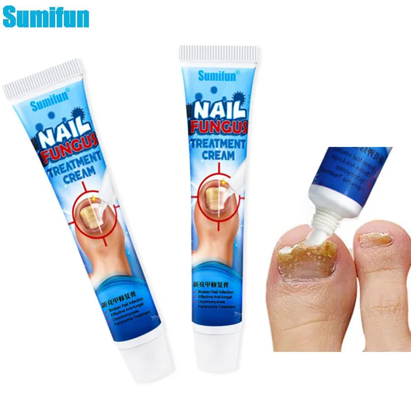 

Sumifun 2Pcs Fungal Nail Treatment Antibacterial Repair Ointment Whitening Toe Anti Infection Nail Repair Foot Nail Ointment