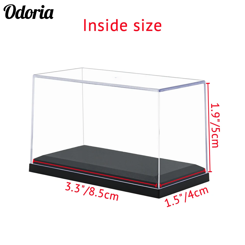 Миниатюрный акриловый чехол Odoria 8 5x4x5 см прозрачный перспексовый ящик