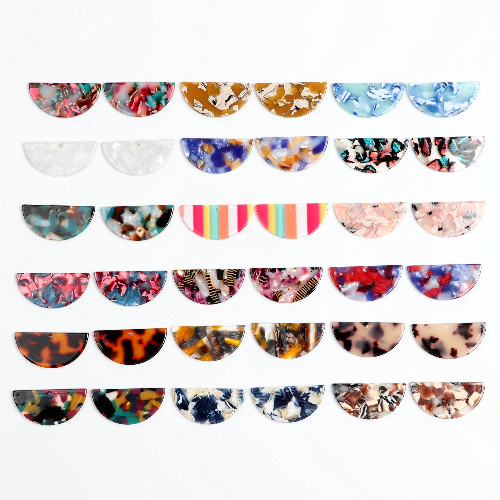 Очаровательные серьги в виде ракушек ацетатные акриловые фотокольца