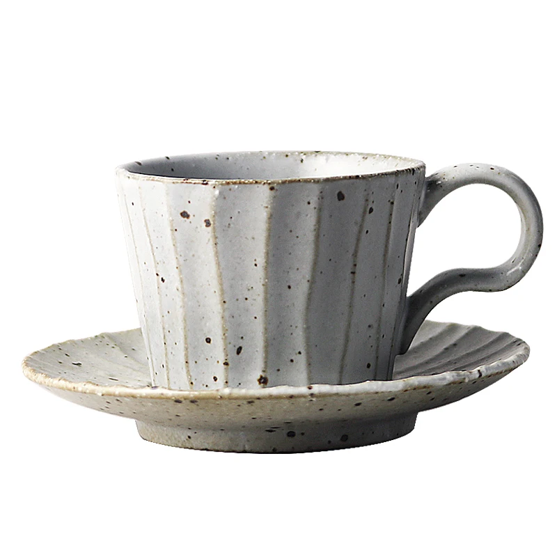 

Vintage Marble Coffee Cup Saucer Mug Nordic Simple Textured Porcelain Cup Set Ceramic Tea Cup Spoon Xicaras High Tea EE50BD