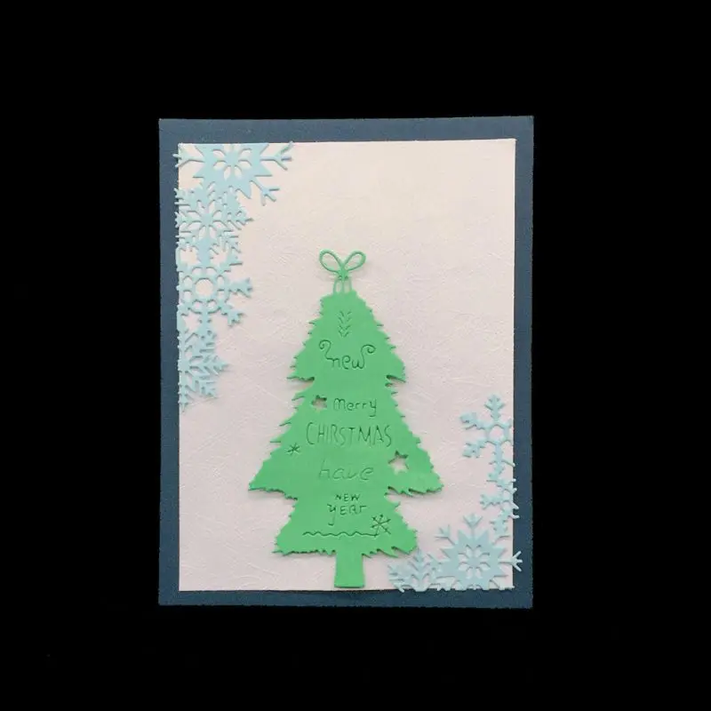 Снежинка границы металла Вырубные штампы Трафаретный Скрапбукинг DIY штамп для