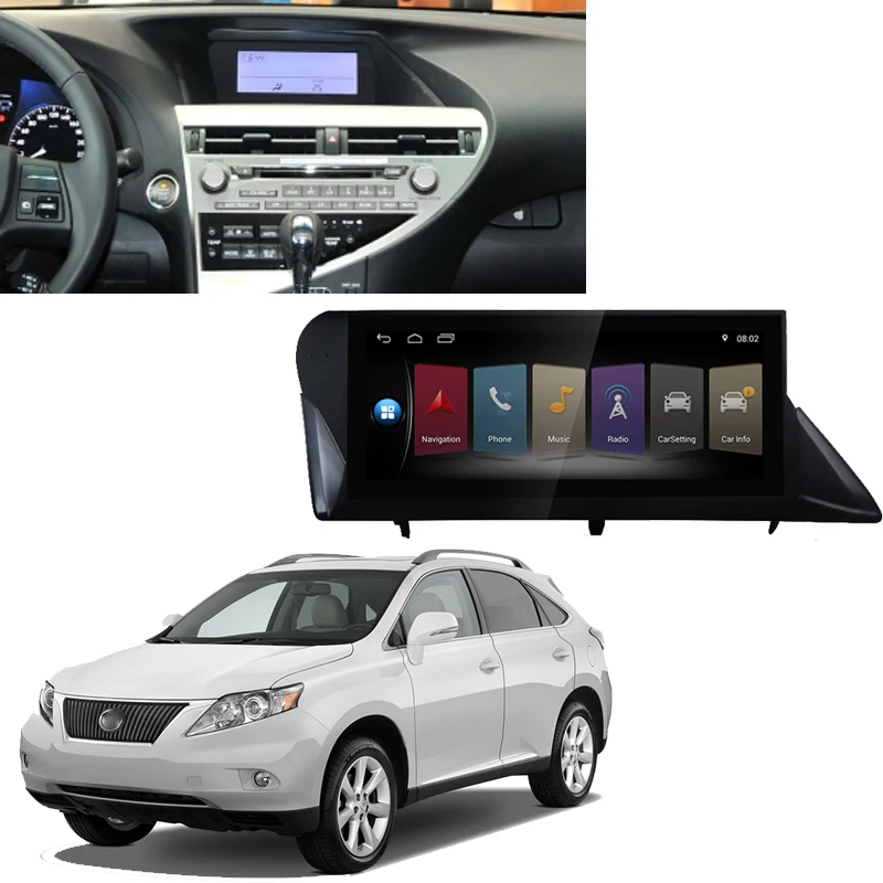 LiisLee Автомобильный мультимедийный плеер GPS аудио радио для Lexus RX 350 AL10 2008 ~ 2015 Android