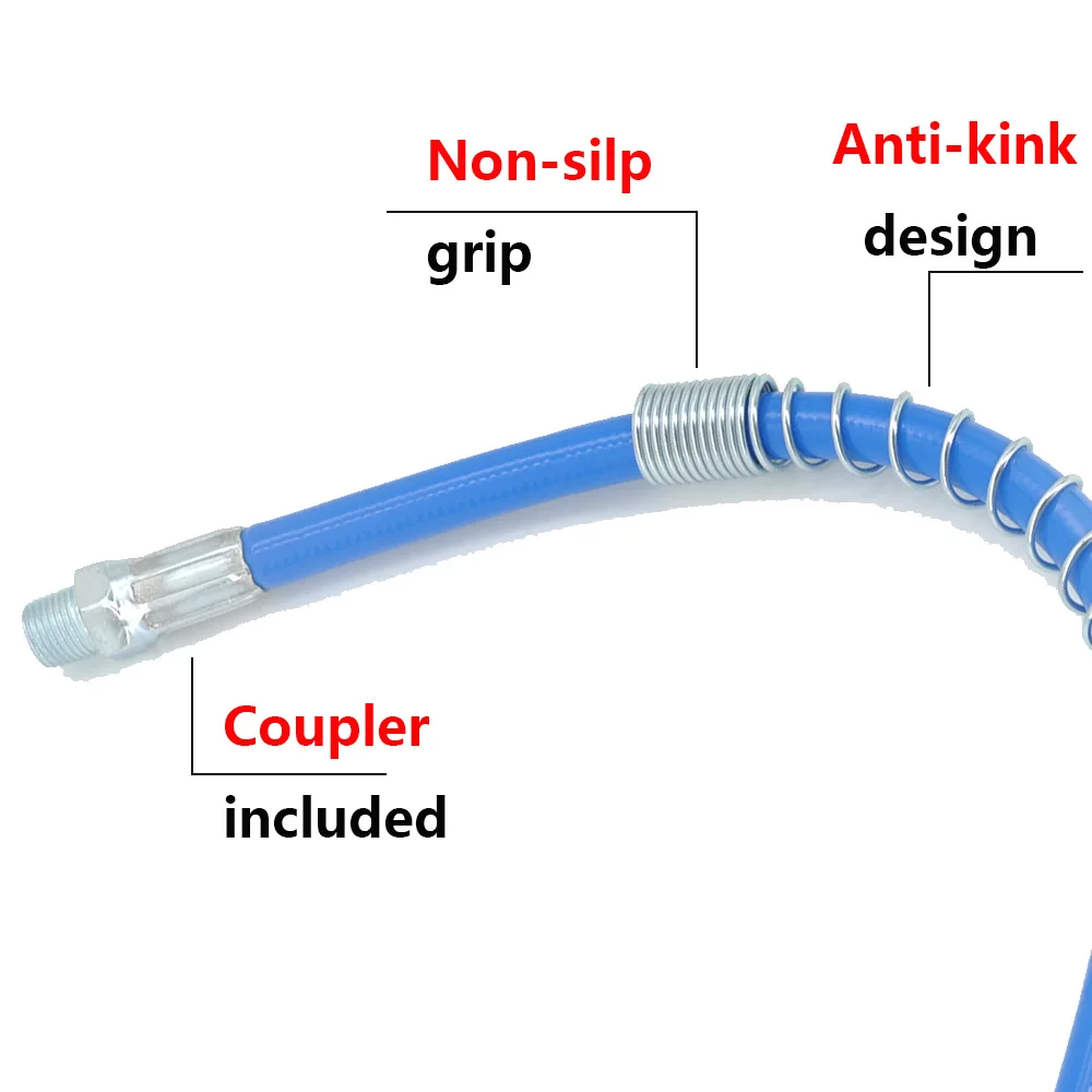 Смазочный шприц адаптер шланг Комплект пистолет муфта блокировки насадка Quick