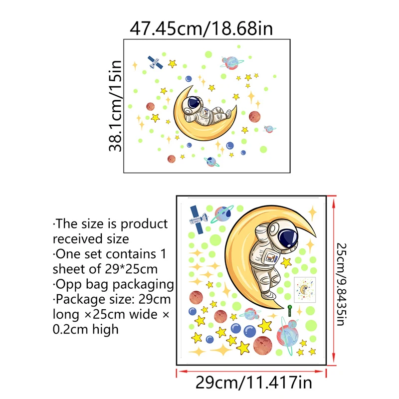Флуоресцентная звезда и Луна Zollor настенная наклейка фоновая стена для детской