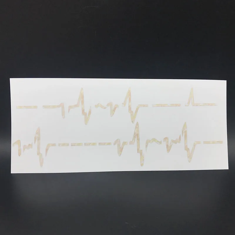 DIY электрокардиограммы гитары гриф инкрустация Стикеры наклейки для