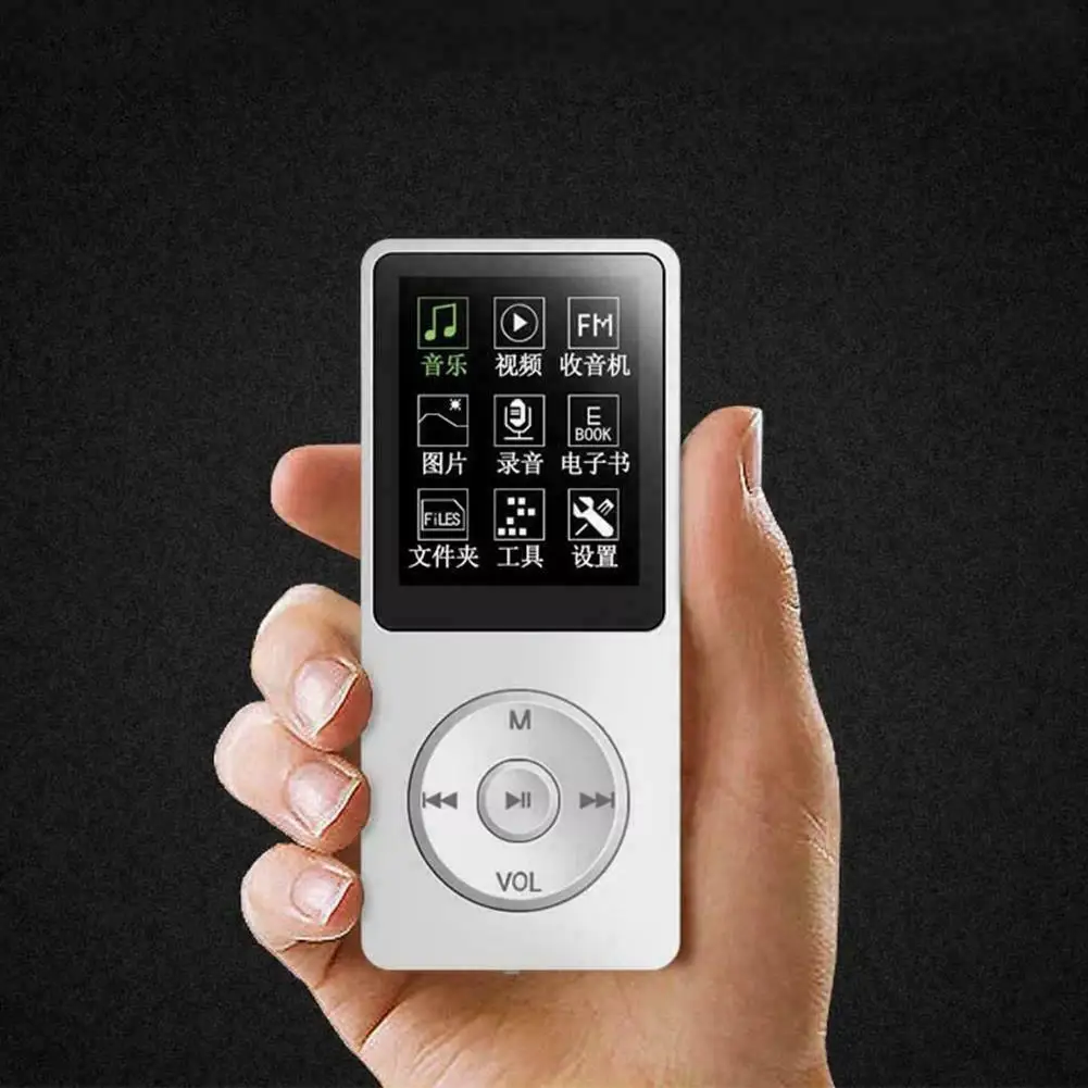 

MP3 Player 1.8Inches 3.5mm Audio Jack Intuitive Menu Operation Player for Student Sport Driving