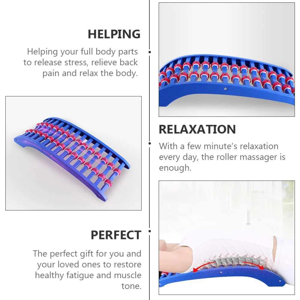 

1pc Magnet Lumbar Spine Roller Massager Back Tool (Assorted Color)