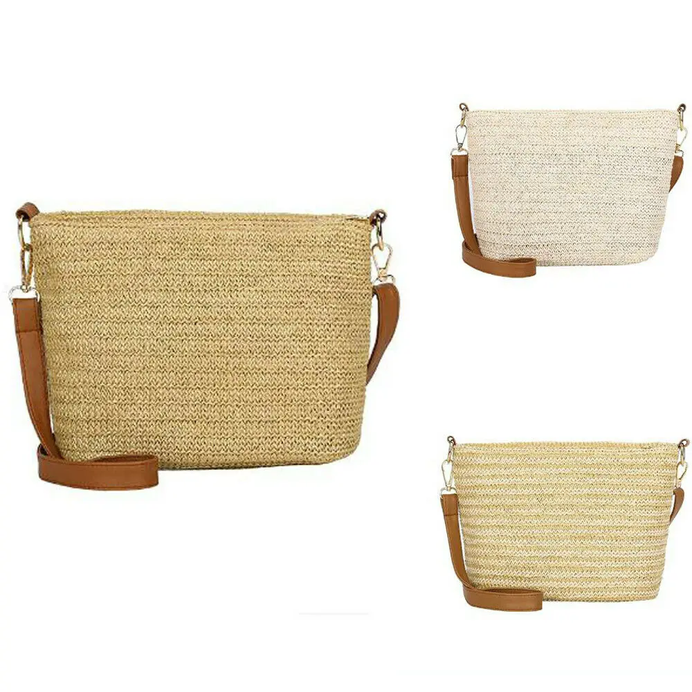 

Casual women's straw bag fashion summer beach bag bohemian hand-woven rattan bag shoulder bag