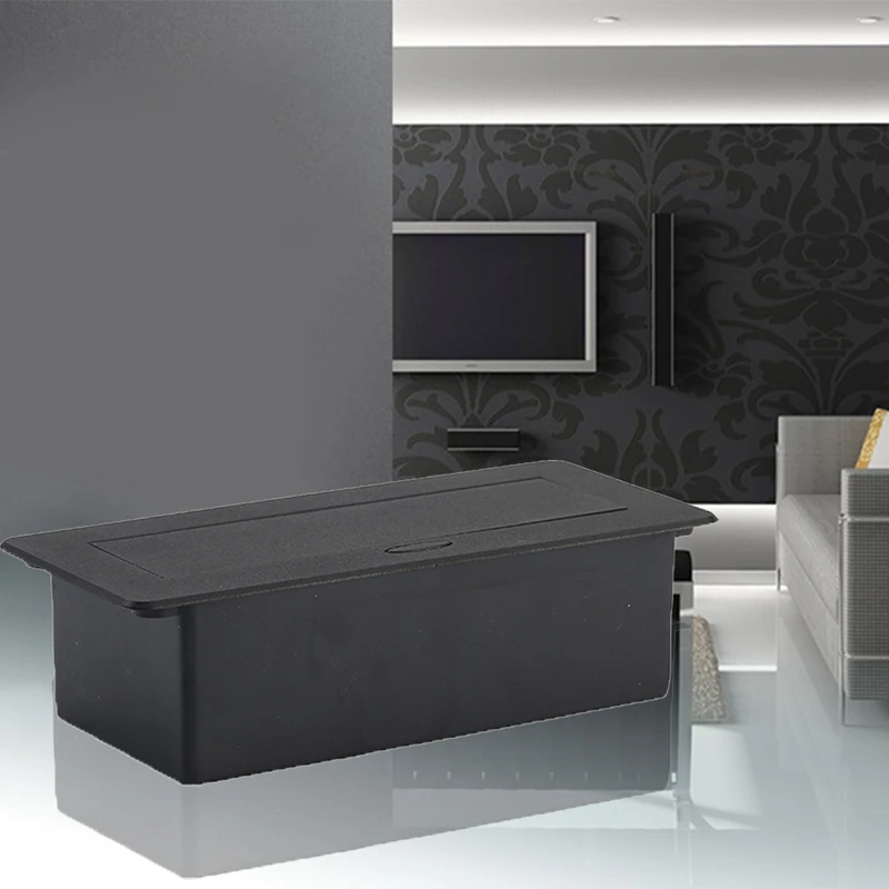 

Desktop Power Supply Invisible Electrical Socket with Three European Plug for Home Office EU Plug