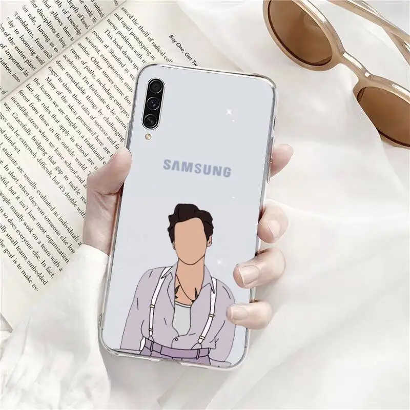 

Harry style Phone Case Transparent For Samsung Galaxy A71 A21s S8 S9 S10 plus note 20 ultra