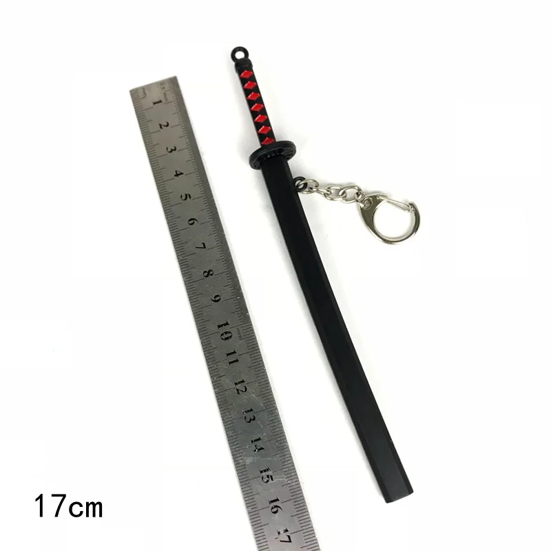 Брелок для ключей с изображением героев мультфильма Demon Slayer брелок в виде меча