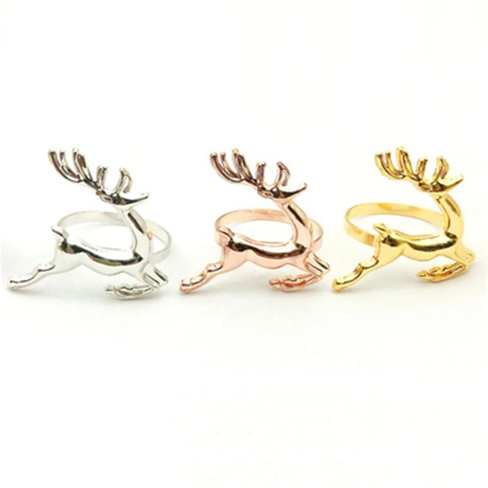 

8PCS metal alloy napkin ring Ben deer napkin ring table decoration jewelry