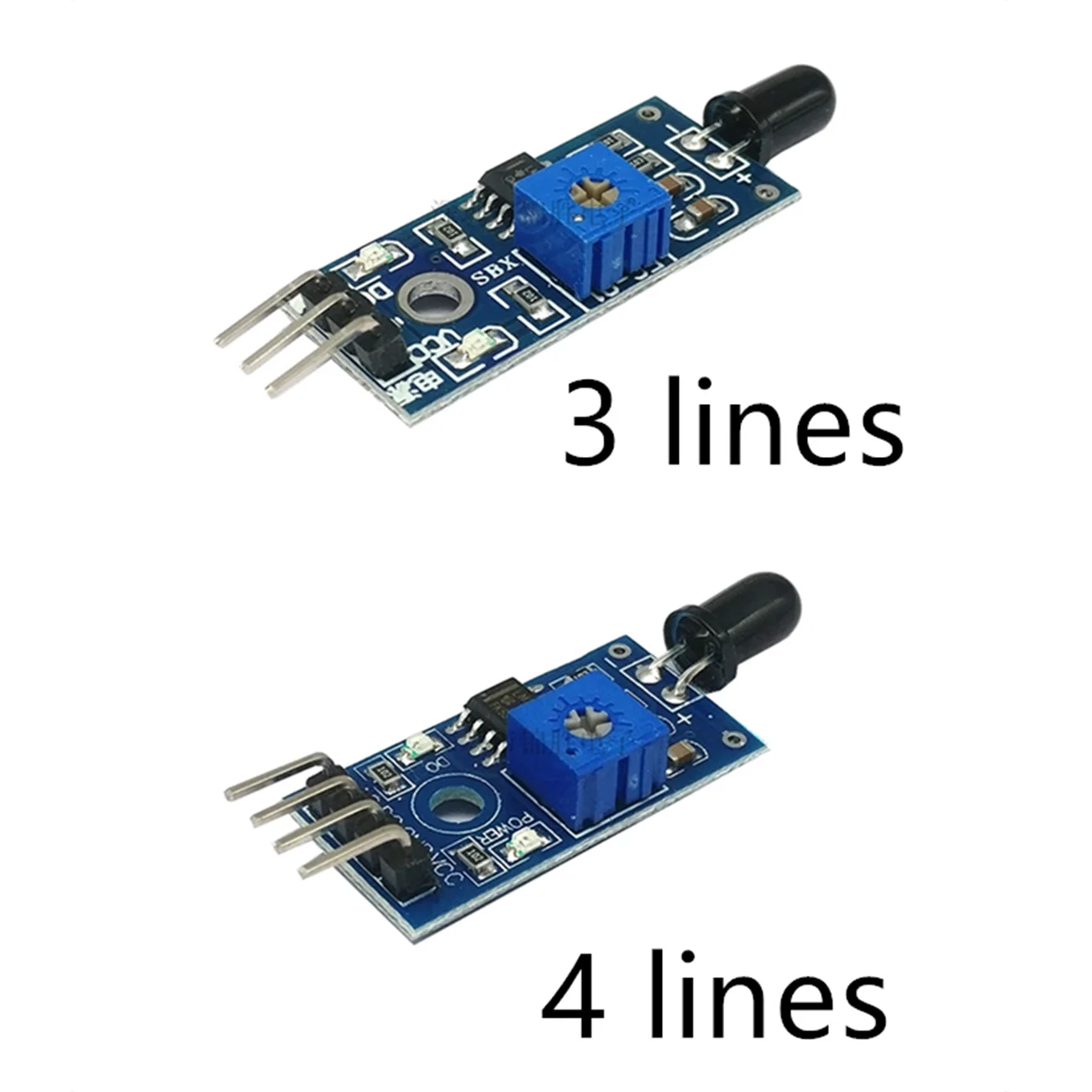 LM393 3 контактный 4 ИК модуль датчика обнаружения пламени инфракрасный детектор