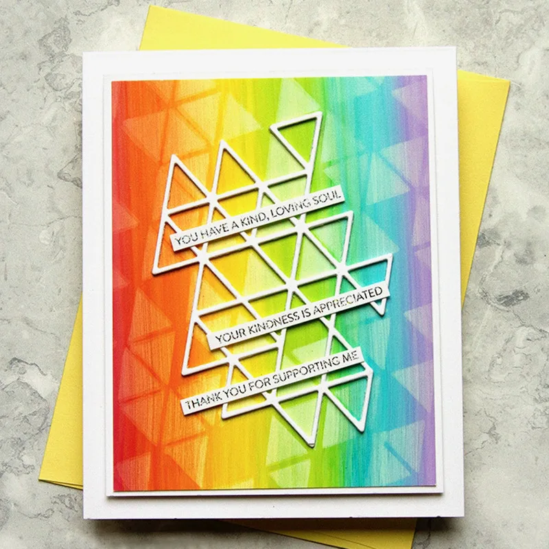 

Template triangle puzzleStamps Seal for DIY scrapbooking photo album Decorative clear