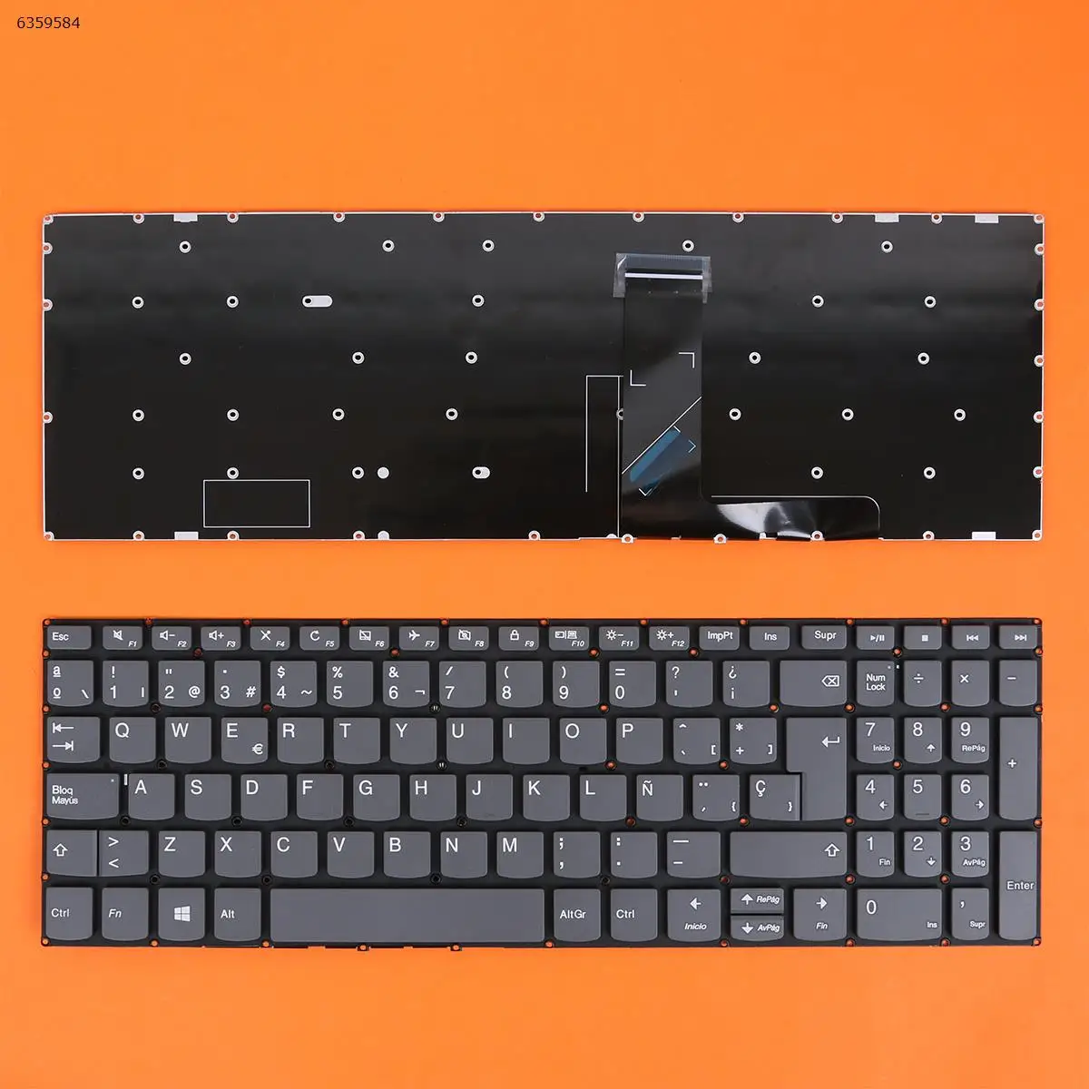 SP Испанский новая для Lenovo Ideapad S340 15IWL 15API 15IML 15IIL V17 IIL Клавиатура ноутбука серый без