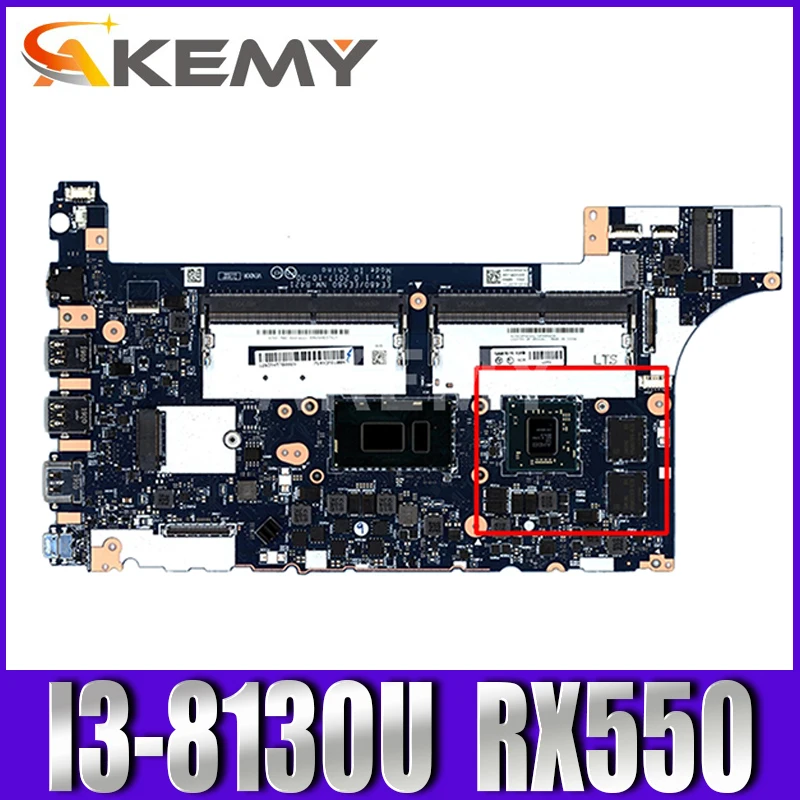 

Для Lenovo Thinkpad E480 E580 R480 материнская плата для ноутбука EE480 EE580 NM-B421 CPU i3 8130U GPU RX550 100% протестированная работа FRU 02DC202