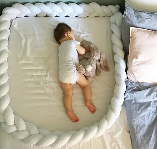 Длинная Подушка-коса с узелком для новорожденных 1 5 м ручная работа Notic Knot детская