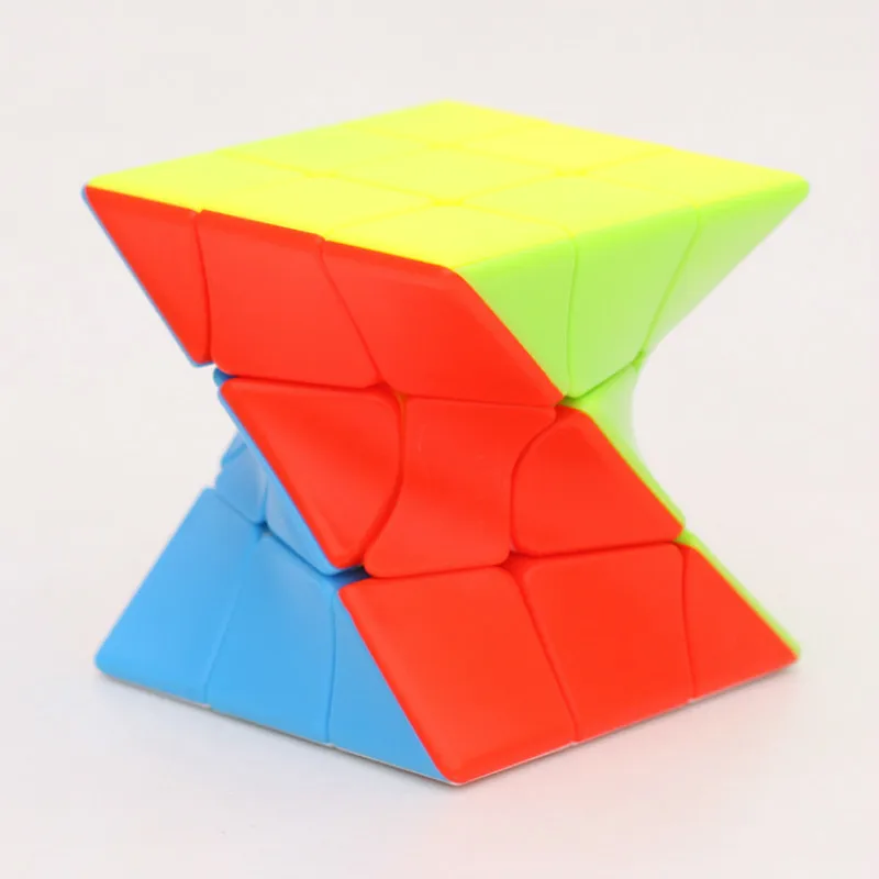 Zcube 3x3Torsion волшебный кубик цветной витой головоломка без наклеек красочные