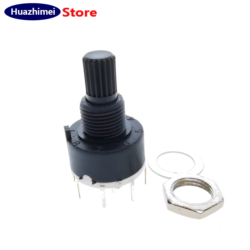 

Новинка 100 шт., модель RS16 16, 16 мм, фотоэлемент, 2 полюса, 3, 4 положения, 1 полюс, 5, 6, 8, Длина ручки, 15 мм, переключатель оси и полосы