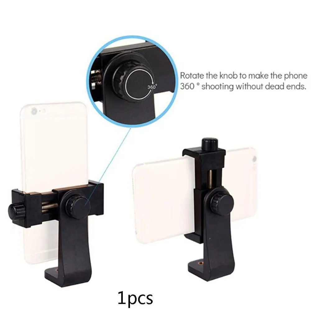 Cellphone Tripod Mount Mobile Phone Clip Holder Vertical Bracket 360 Degree Rotating Desk Adapter For Samsung iphone | Электроника