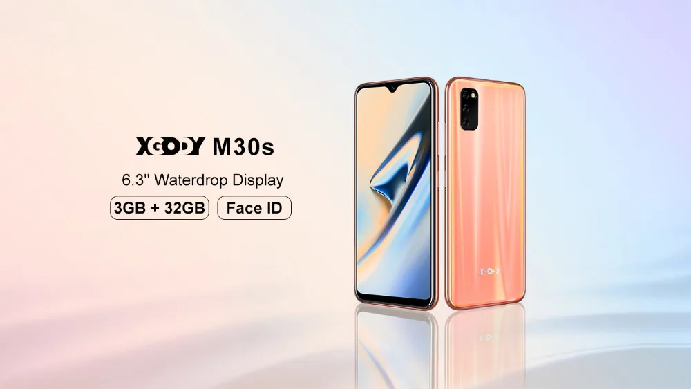 XGODY M30s 4G Смартфон Android 9,0 6," экран капли воды 3g 32G MTK6737 четырехъядерный 8 Мп 2850 мАч разблокировка лица ID мобильный телефон