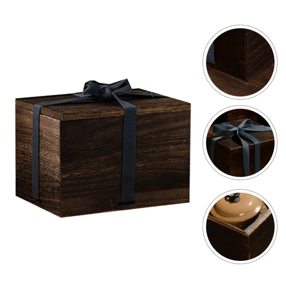 1 шт. ретро крышка на байонет Подарочная коробка синий ремень Paulownia подарочная