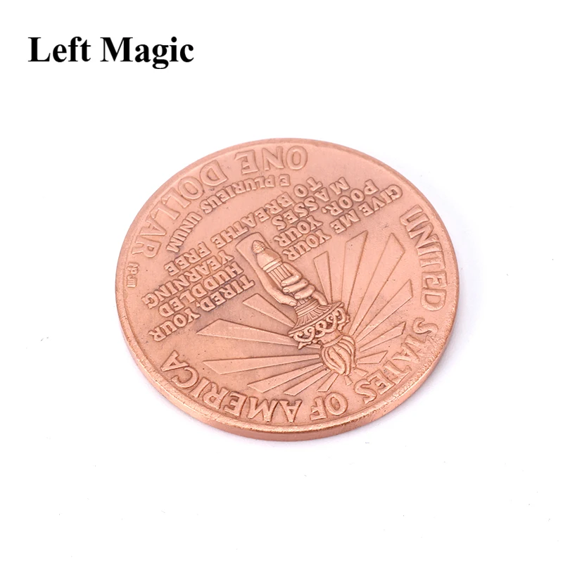 Статуя Свободы древняя монета (размер Морган доллар) волшебная волшебные трюки