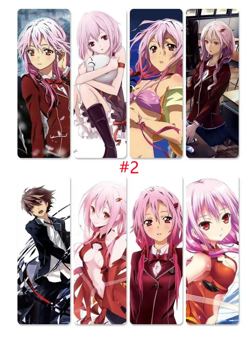 8 шт./компл. Бирюзовая Корона ПВХ закладки с принтом аниме Ouma Shu Yuzuriha Inori| |