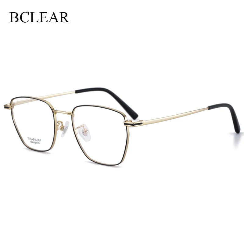 BCLEAR отличные мужские и женские литературные Ретро оправы для очков титановые