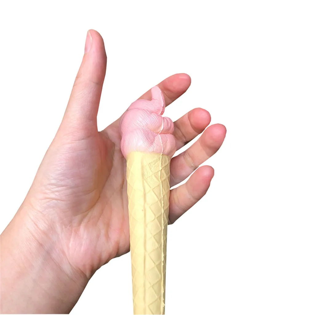 

Creative Kawaii Ice Cream Pen Cap Sticky Slow Rising Pencil Holder Soft Toy Sensory Squeeze Squishy Antistress Fidget Gift