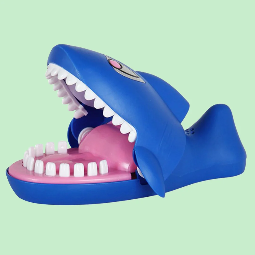 

Finger Biting Shark Mouth Dentist Bite Finger Electric Gleamy Sounding Game Funny Kids Children Gift