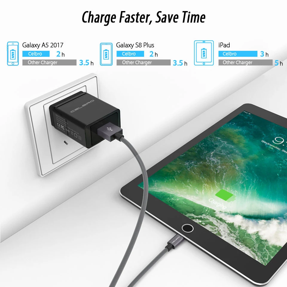 Быстрая зарядка 3 0 USB быстрое зарядное устройство QC3.0 настенное адаптер для Samsung