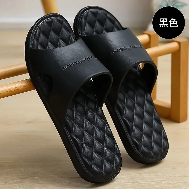 2021 Newest Summer Boys Sliders Non-Slip Indoor Men Sippers Comfort Massage Shoes EVA Male Home Bathroom Slipers Big Size 48 49