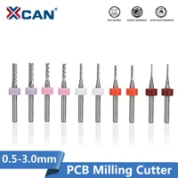 xcan corn engraving cutter 0 5 3 0mm carbide end milling cutter cnc router bits end mill for pcb machine