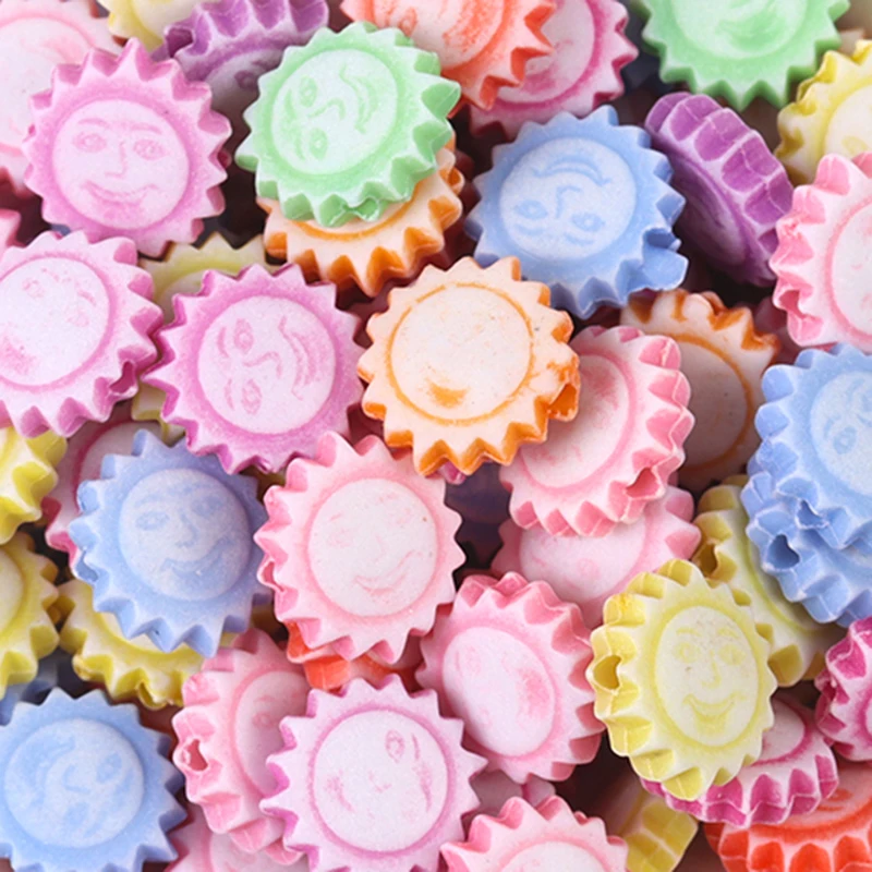 

50pcs Plastic Sun Expression Washing Beads For Jewelry Making Diy Necklace Bracelet Decoration