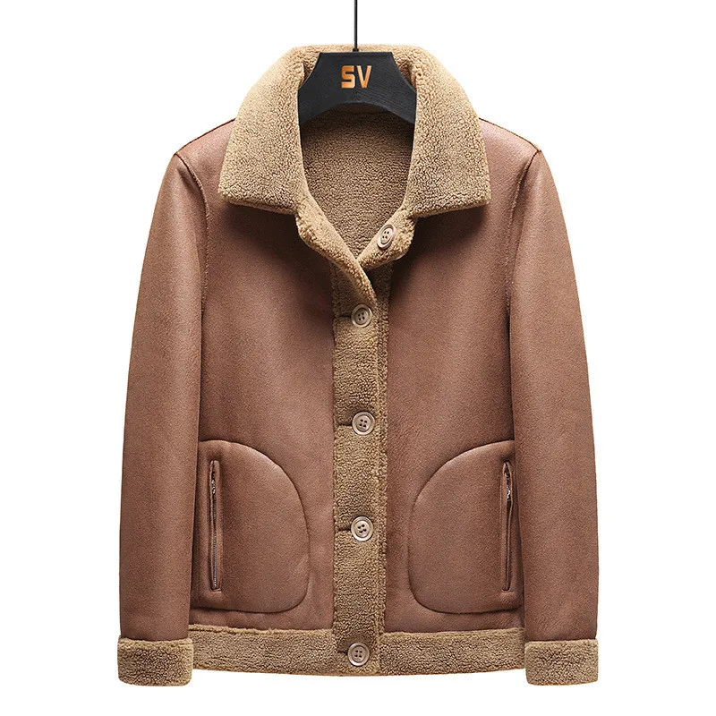 

8XL Faux Leather Jackets And Coats For Men Fashion Fleece Lined Thick Warm Parkas Overcoats For Male Big Size Outerwear