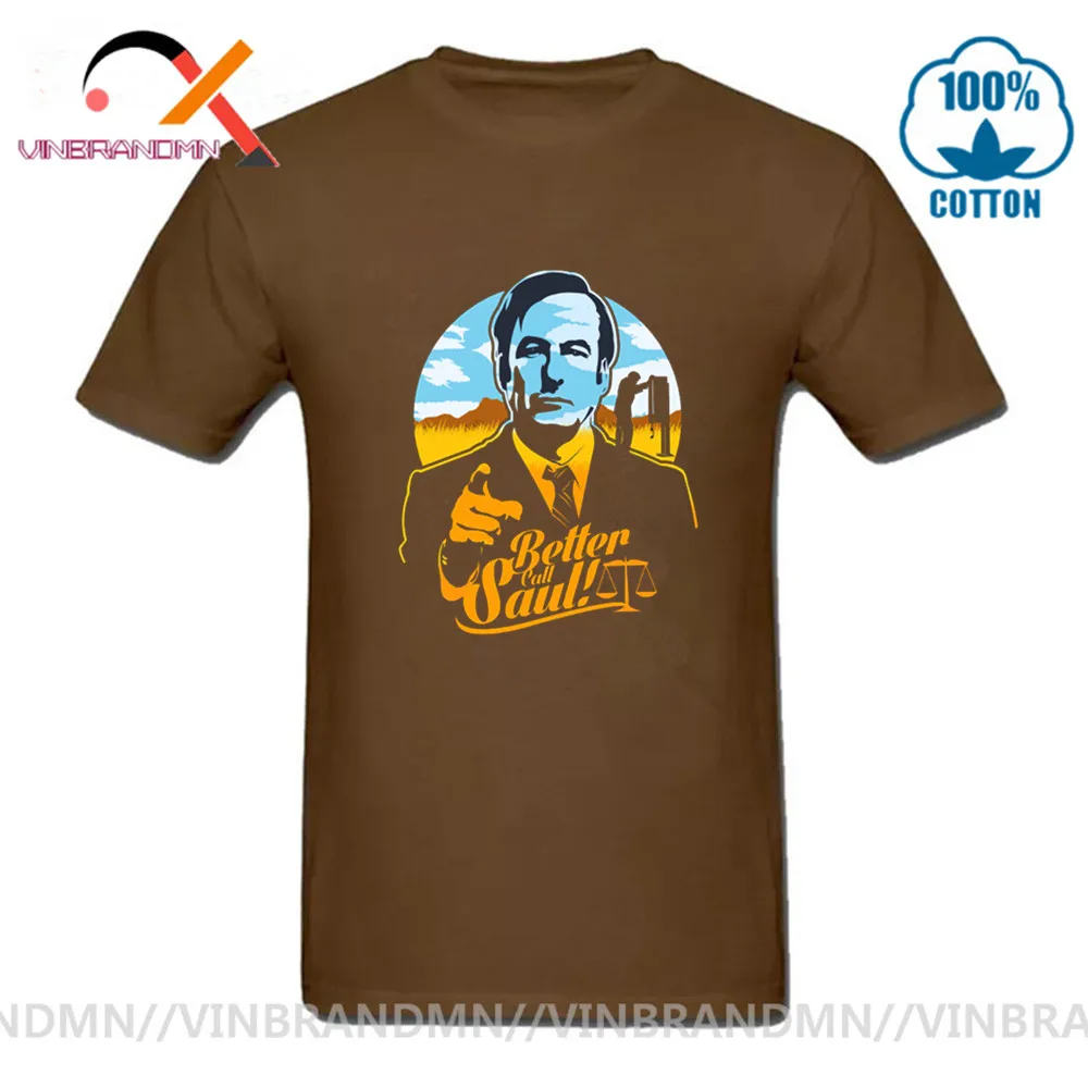 ТВ шоу лучший вызов Саул Футболка мужская хлопковая свободная футболка с круглым