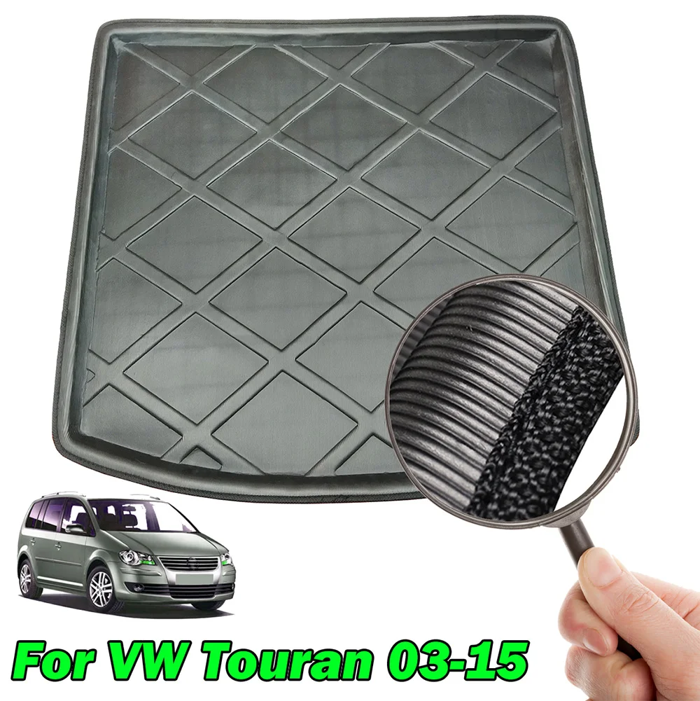 Touran 03-15 XUKEY для VW Jetta Golf GTI 5 6 7 MK7 R R32 Rabbit Tiguan MK1 Touran T-roc TROC багажника коврик лоток - Название цвета: Touran 03-15